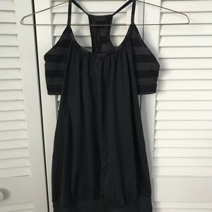 Lululemon Black tank top size 6